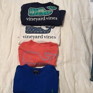 Lot of Vineyard Vines and Polo long sleeve Tshirts